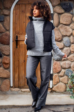 Silver Mist Turtleneck Sweater - Grey
