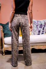 JBD Low Rise Relaxed Straight Leg Jeans- Leopard