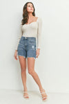 JBD Cut Off Denim Dad Short- Medium