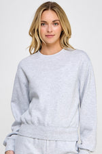 Keep It Cozy Crewneck Pullover- Heather Gray