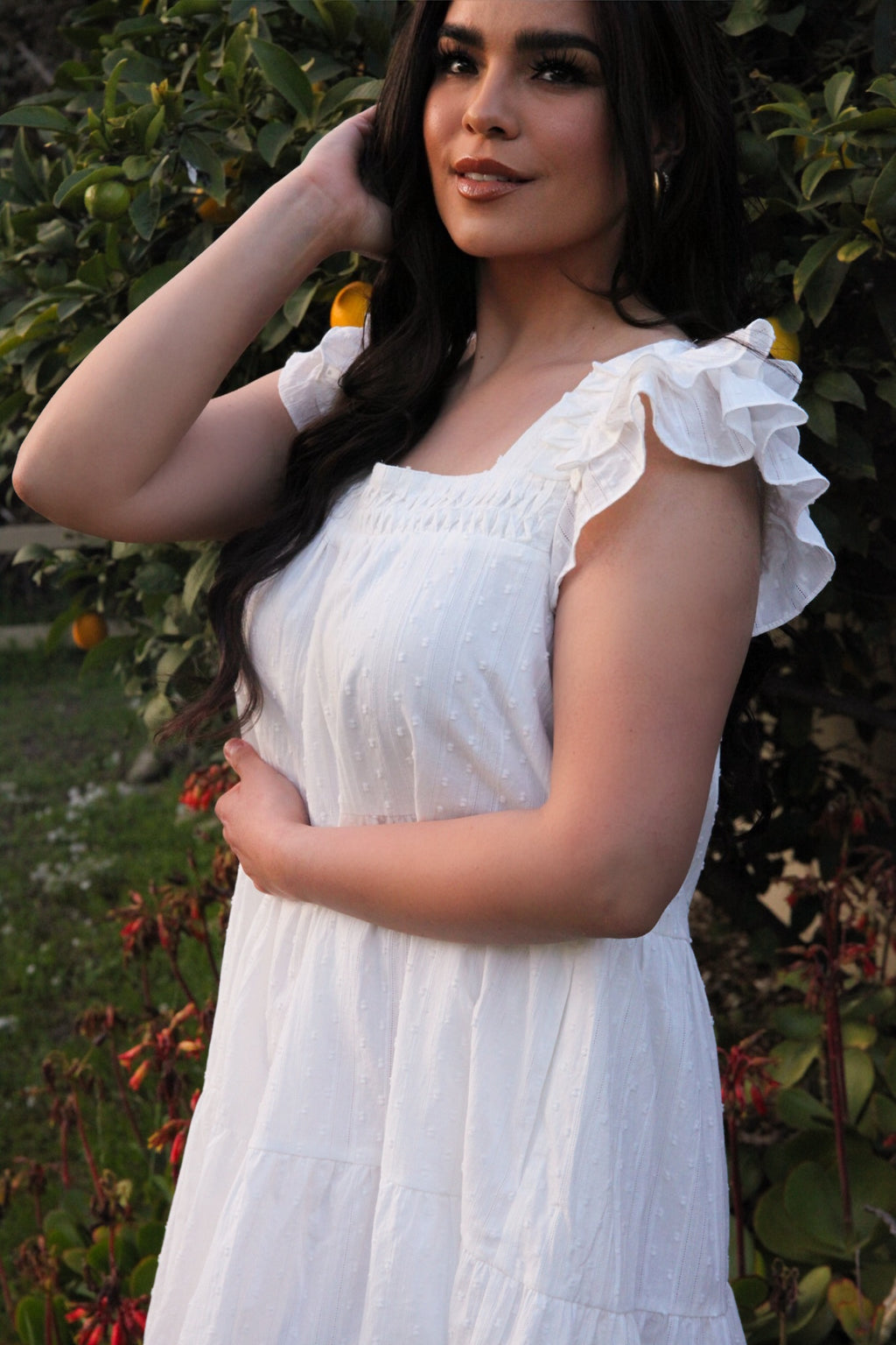 Flirting with Summer Dress - White