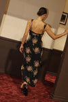 Midnight Bloom Slip Floral Dress - Black/Multi