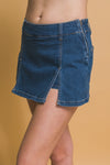 Spritz Club Denim Skort - Medium Wash