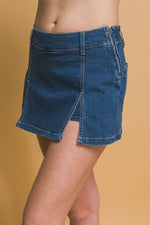 Spritz Club Denim Skort - Medium Wash