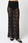 Arroyo Sheer Lace Maxi Skirt - Black