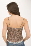 Loving Life Animal Print Tube Top - Cream/Brown