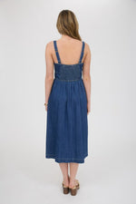 Indigo Grove Sleeveless Denim Dress - Dark Wash