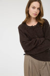 Cloudsong Cozy Knit Button Front Cardigan- Brown
