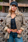 On The Prowl Oversized Animal Print Shacket - Beige