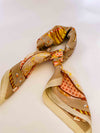 Whimsical Floral Hot Air Balloon Scarf - Oat Milk/Dandelion