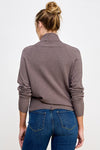 Prim and Proper Fine Gauge Wrap Sweater- Coco Ash