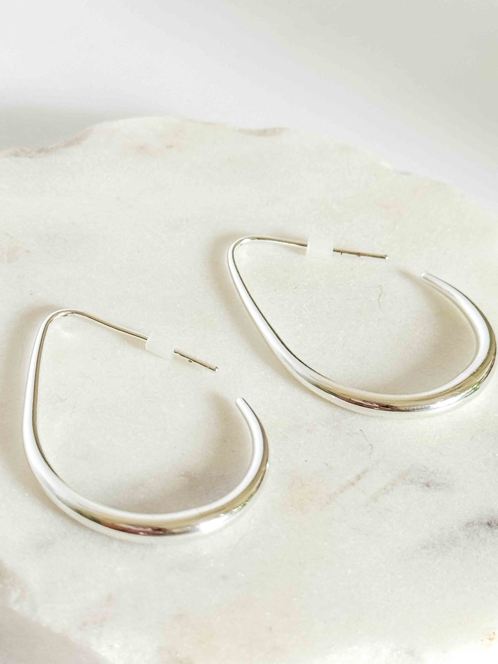 Marvelous Hook Earrings- Silver