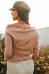 Sun Shines For You One Shoulder Top - Mocha