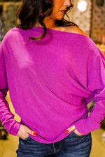 Charlotte Avery Boatneck Top-Orchid