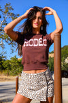 Rodeo Short Sleeve Sweatershirt - Chocolate