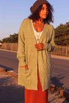 Soft Sage Oversized Knit Cardigan - Sage