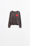 Spread Love Everywhere Sweater- Gray (ONLINE ONLY!)