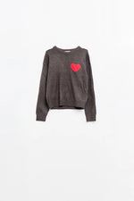 Spread Love Everywhere Sweater- Gray (ONLINE ONLY!)