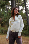 Moonbeam Softec Knit French Terry Sustainable Zip Hoodie- Light Yellow