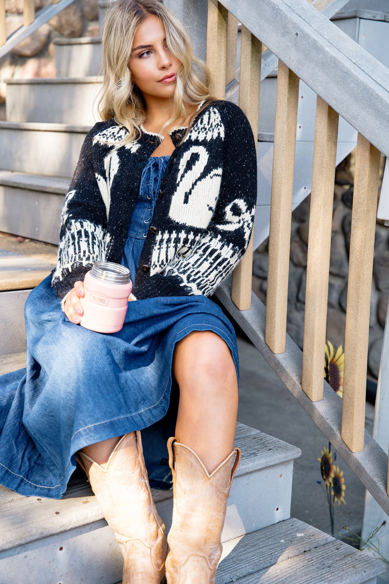 Indigo Grove Sleeveless Denim Dress - Dark Wash