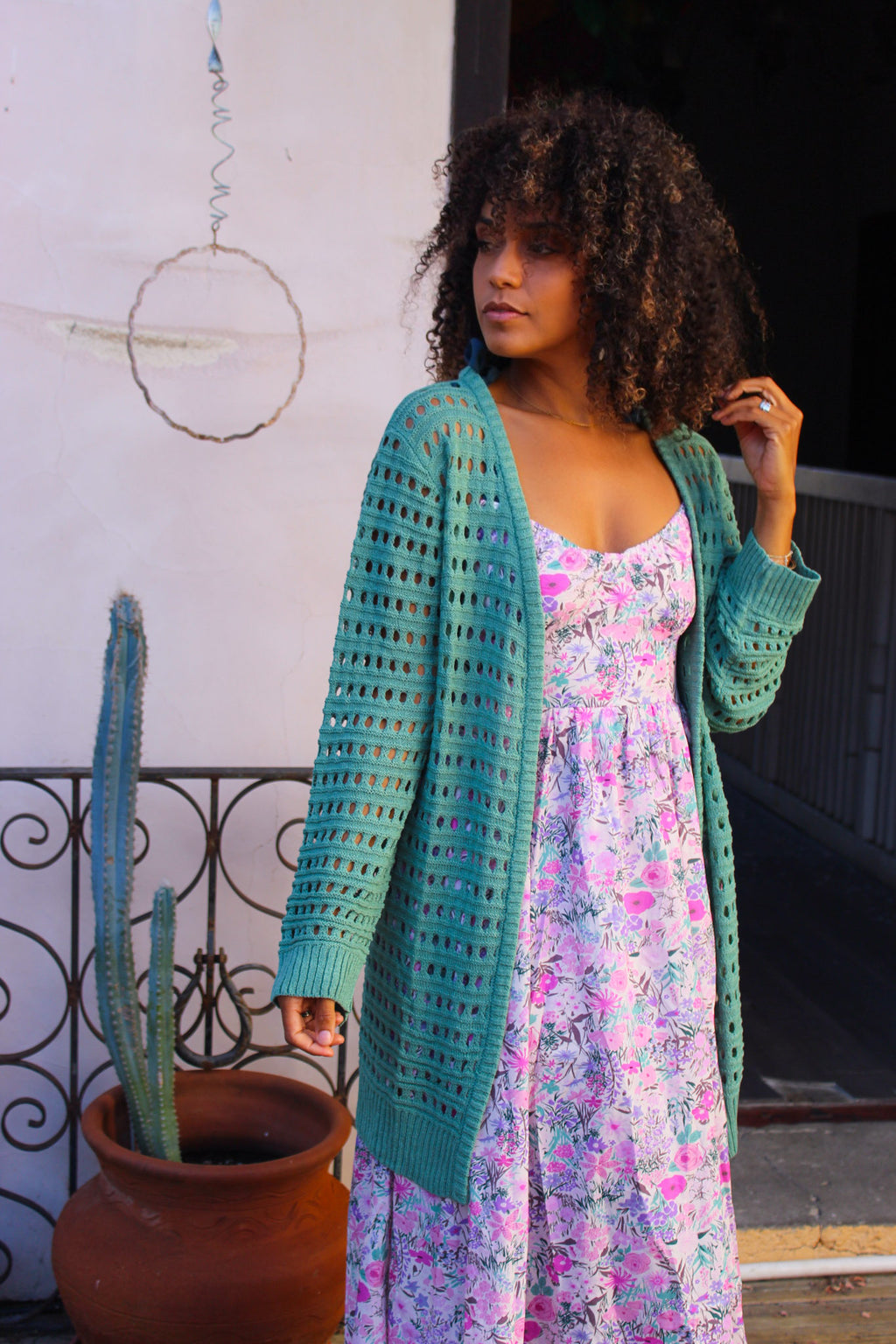 Precious Jade Knit Cardigan - Dusty Sage