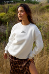 Les Sardines Pullover Sweatshirt- White