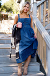 Indigo Grove Sleeveless Denim Dress - Dark Wash