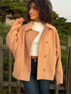 Cozy Cove Batwing Sleeve Teddy Coat - Sienna