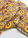 Flower Tie-Dye Mosaic Scarf - Olive/Dandelion