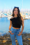 Bare It All Sleeveless Top - Black