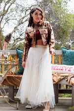 Winter Waltz Tulle Skirt - Egg Shell