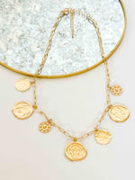 Seraphina Coin Necklace- Gold