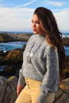 Moonstone Knit Mock Neck Sweater - Grey