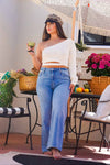 Cider Sip One Shoulder Knit Top - Ivory