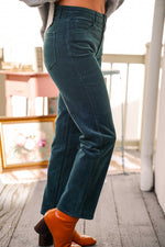 JBD Straight Leg Corduroy Pants- Teal