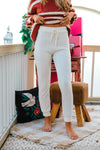 Keep Me Warm Cable Knit Jogger Pant - Ivory