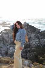Moonstone Knit Mock Neck Sweater - Grey
