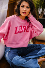 LOVE Sweatshirt - Bubblegum
