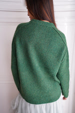 Divine Pine Crew Neck Knit Sweater - Pine