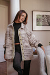 Tweed With a Twist Textured Drop Shoulder Jacket - Cream/Multi