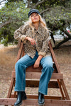 On The Prowl Oversized Animal Print Shacket - Beige