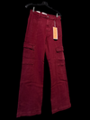 Risen Jeans Denim Cargo Pant - Wine