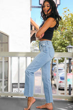 Hidden Tracey High-Rise Straight - Light Wash