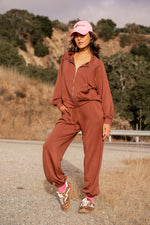 Decaf Days Drawstring Lounge Pant - Mocha