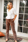 Willow Whim Balloon Sleeve Collared Blouse- White