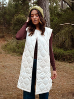 Marshmallow Magic Quilted Down Vest - White