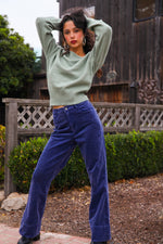 Forever Crushing Mineral Wash Brushed Cotton Pants- Indigo