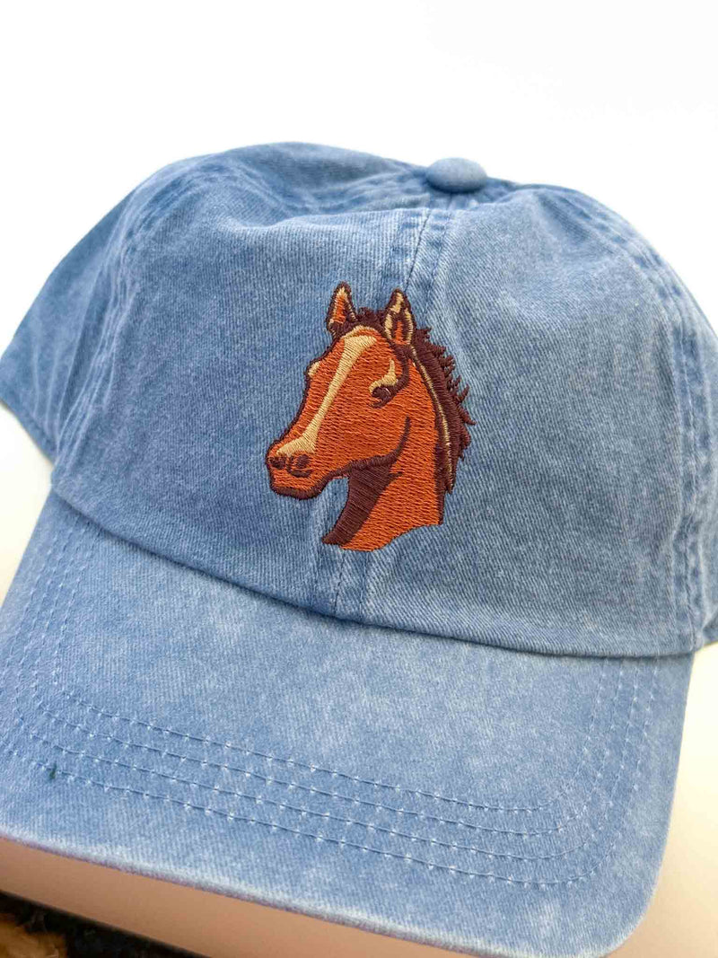 Stallion Cotton Cap- Denim