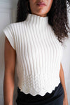 Vanilla Nilla Short Sleeve Knit Sweater - Ivory