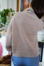 Snowdrift Balloon Sleeve Turtleneck Knit Sweater - Latte